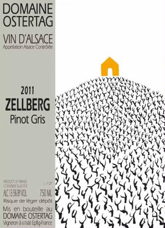 Ostertag Zellberg Pinot Gris 2011 Front Label