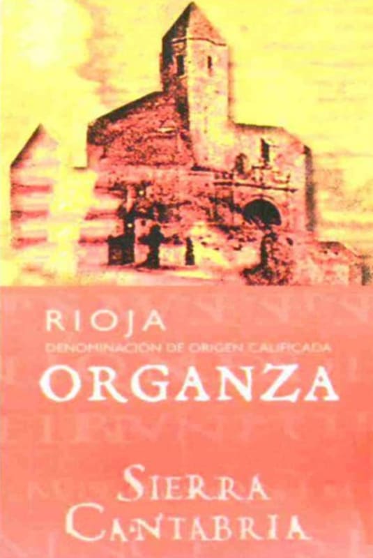 Sierra Cantabria Organza 2011 Front Label