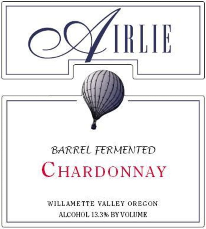 Airlie Barrel Fermented Chardonnay 2009 Front Label