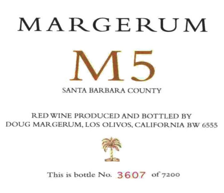 Margerum M5 Red 2007 Front Label