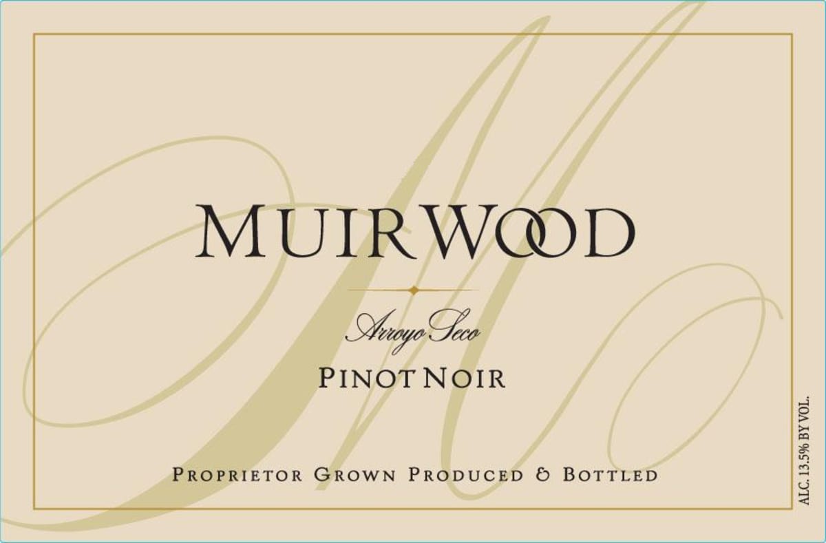 Muirwood Vineyards Arroyo Seco Pinot Noir 2013 Front Label