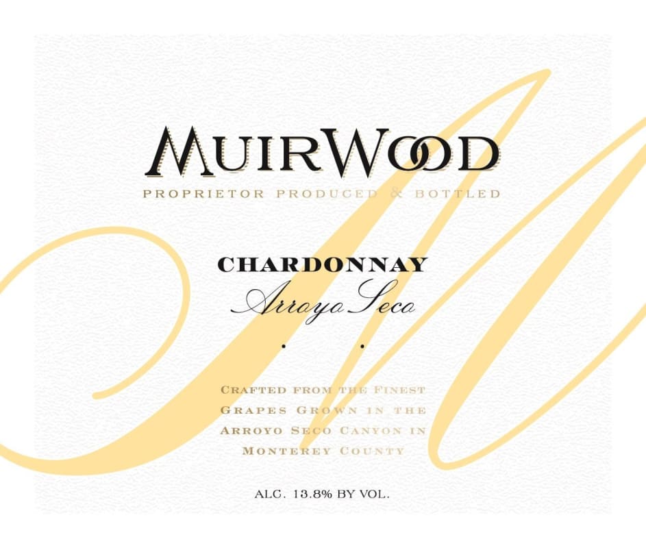 Muirwood Vineyards Chardonnay 2014 Front Label