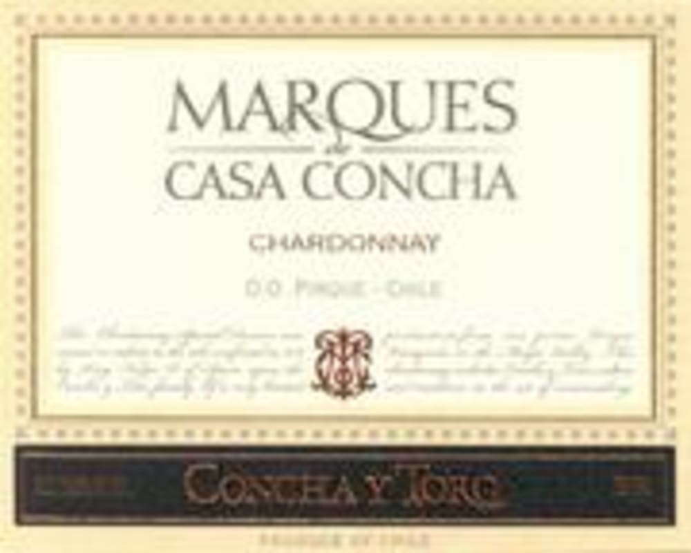 Concha y Toro Marques de Casa Concha Chardonnay 1999 Front Label