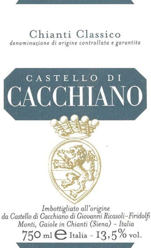 Cacchiano Chianti Classico 2011 Front Label