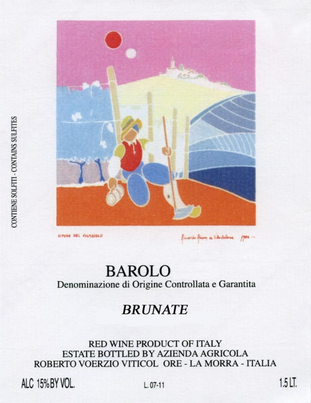 Roberto Voerzio Barolo Brunate 2011 Front Label