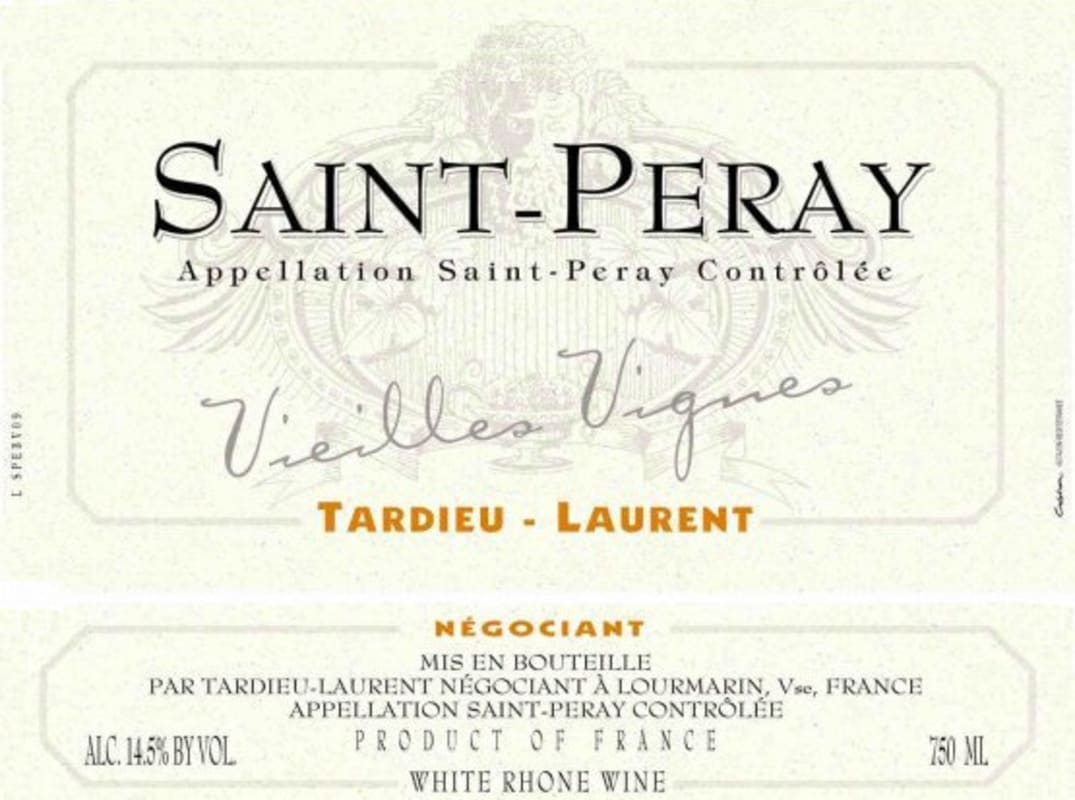 Tardieu-Laurent Saint-Peray Vieilles Vignes 2011 Front Label