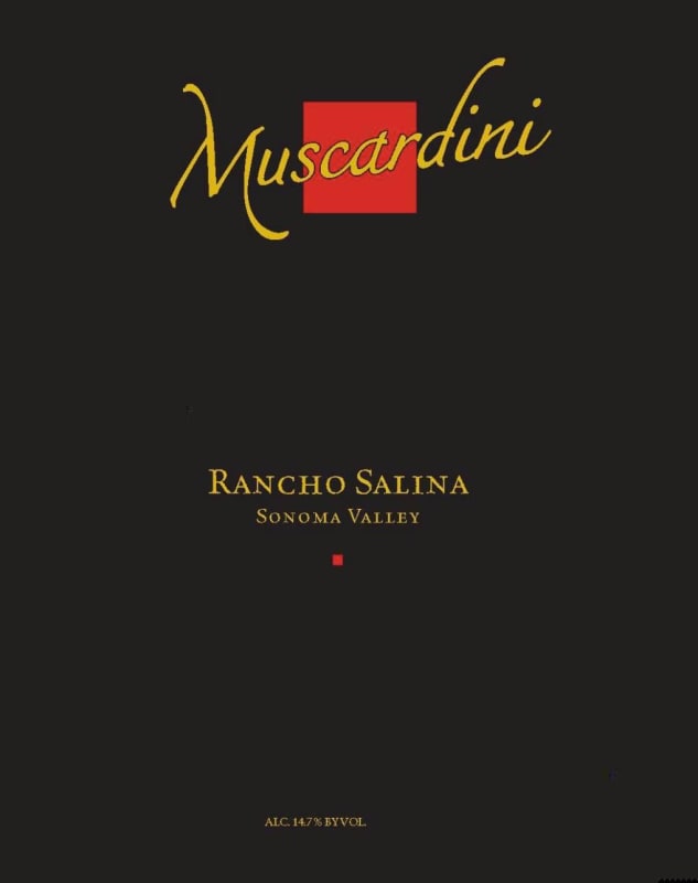 Muscardini Cellars Rancho Salina 2012 Front Label