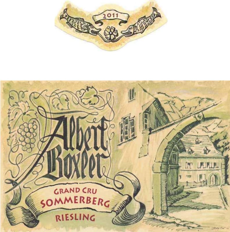 Albert Boxler Sommerberg Grand Cru Riesling 2011 Front Label
