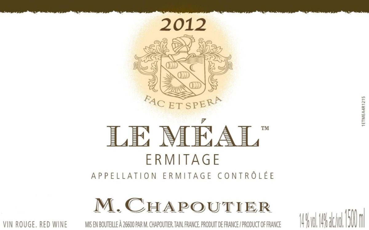 M. Chapoutier Ermitage Le Meal 2012 Front Label