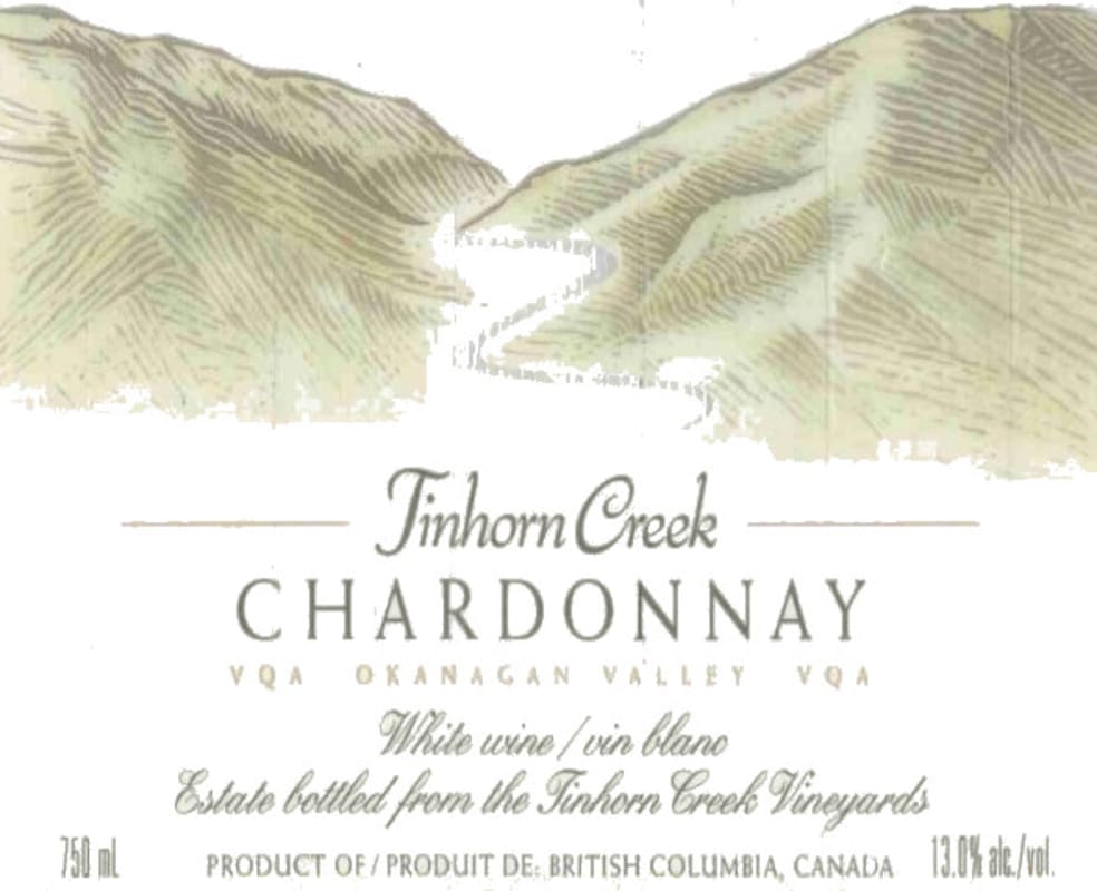 Tinhorn Creek Chardonnay 2012 Front Label