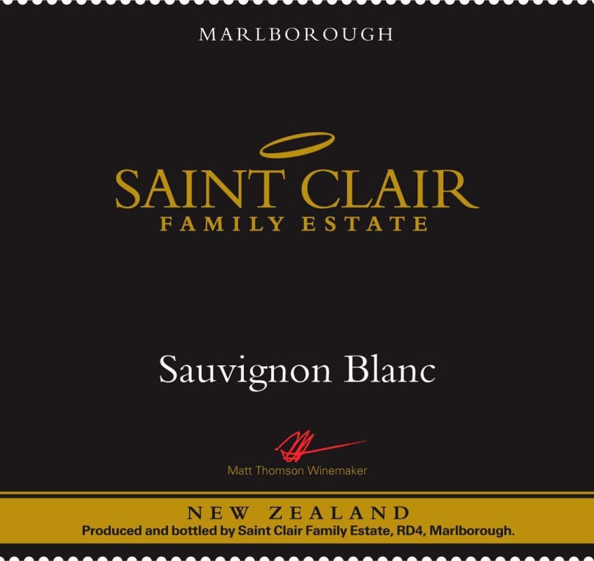 Saint Clair Sauvignon Blanc 2012 Front Label