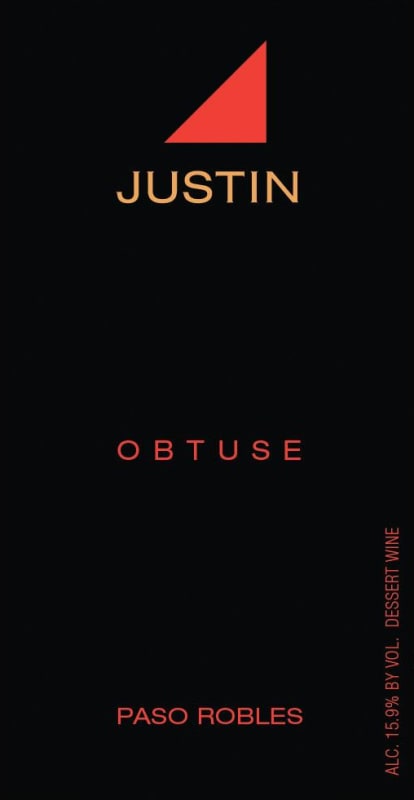 Justin Obtuse 2014 Front Label