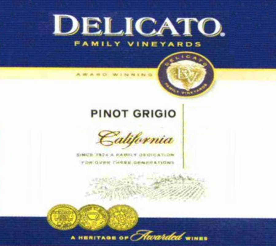 DFV Wines Pinot Grigio 2005 Front Label