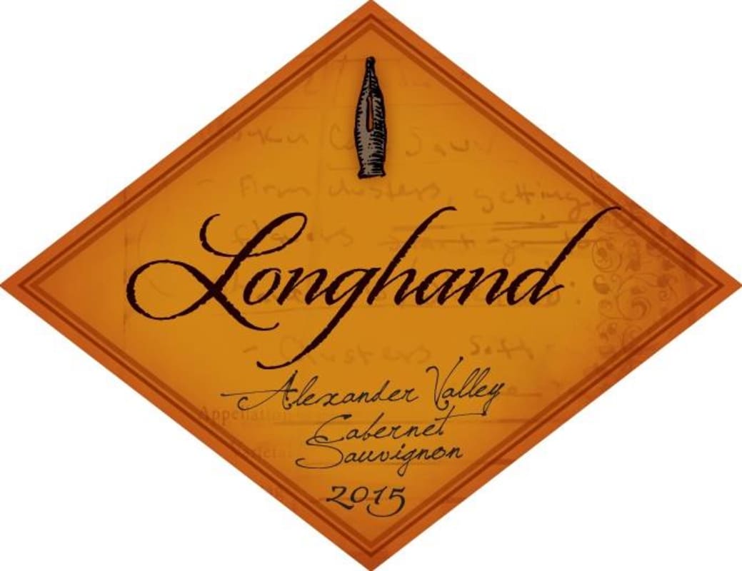 Longhand Cabernet Sauvignon 2015 Front Label