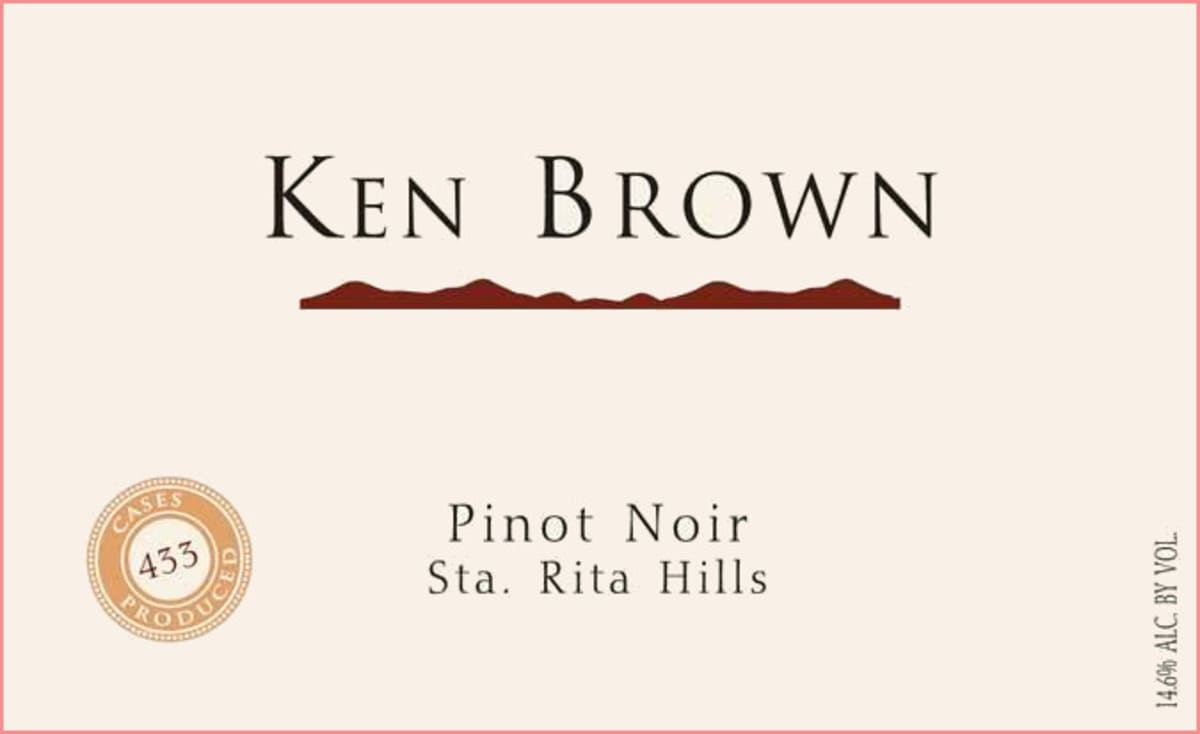 Ken Brown Sta Rita Hills Pinot Noir 2011 Front Label