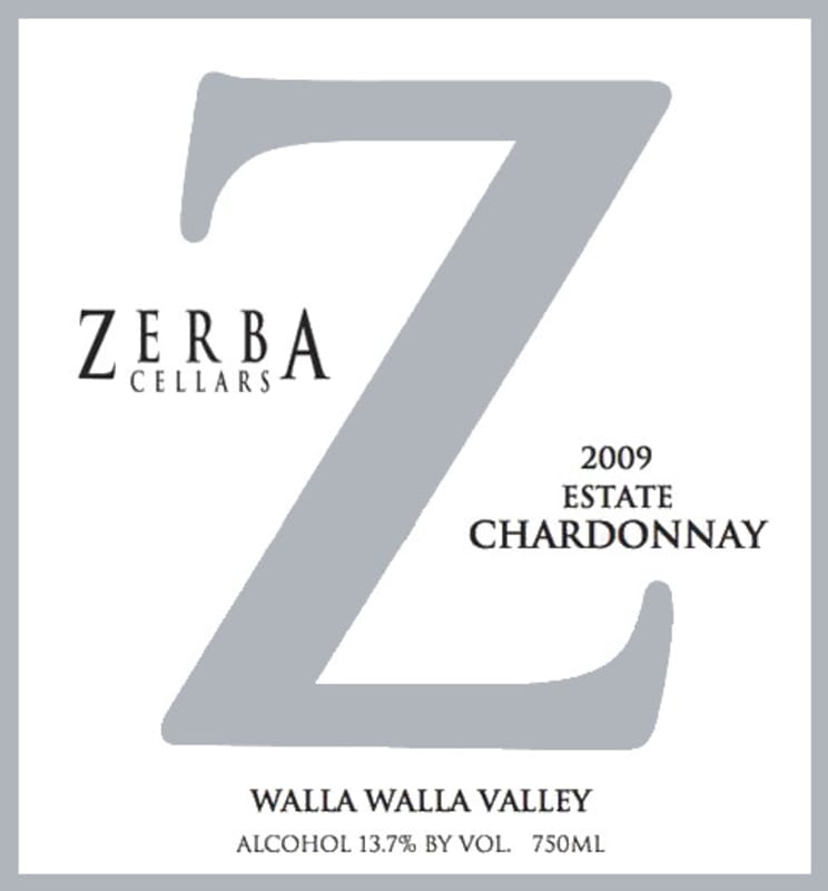Zerba Cellars Chardonnay 2013 Front Label