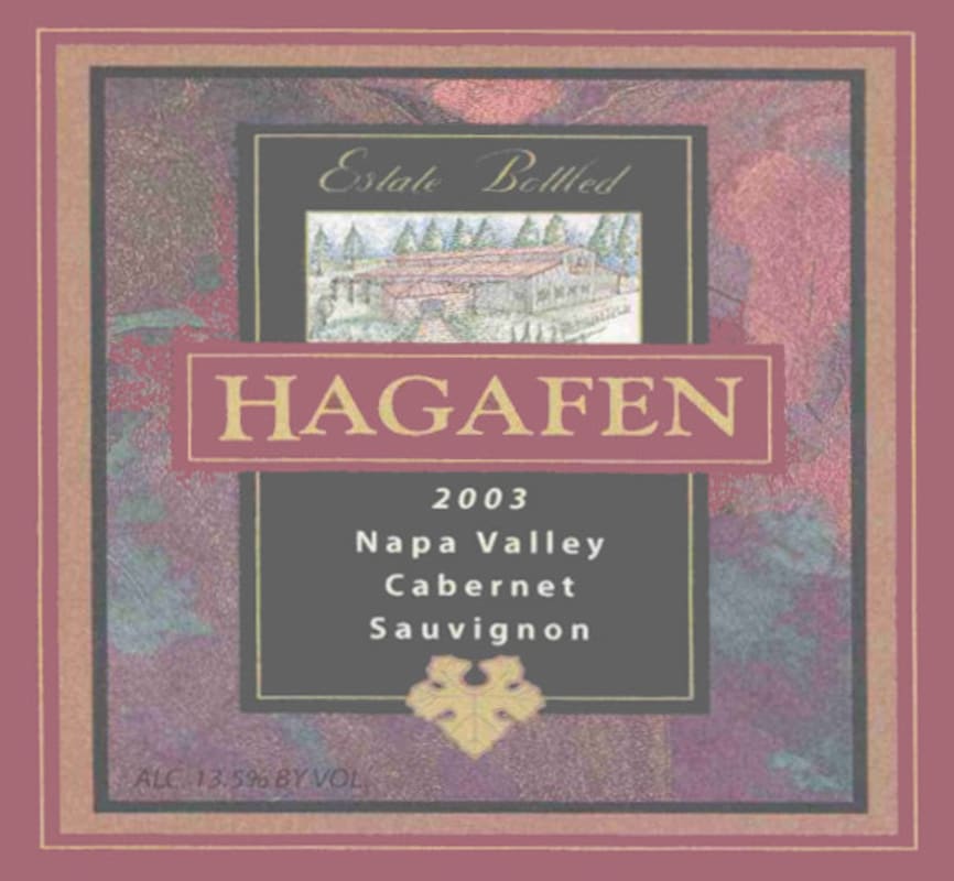 Hagafen Cabernet Sauvignon (OU Kosher) 2003 Front Label