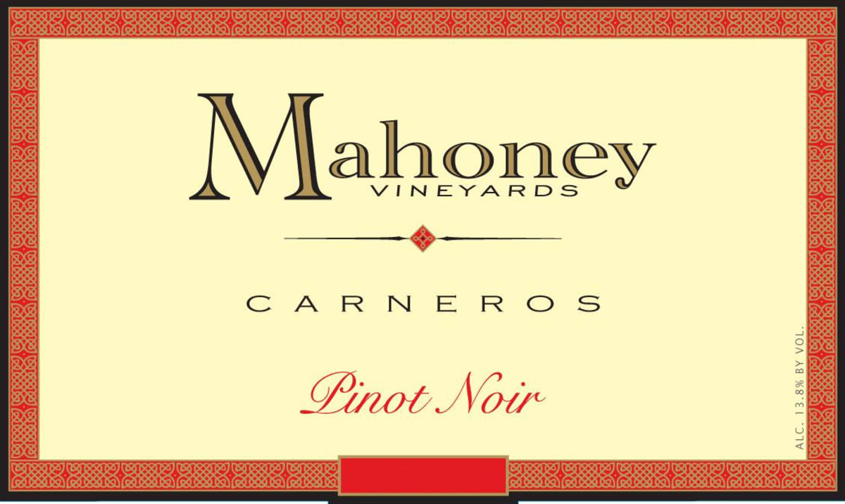 Carneros Wine Company Mahoney Vineyards Pinot Noir 2014 Front Label