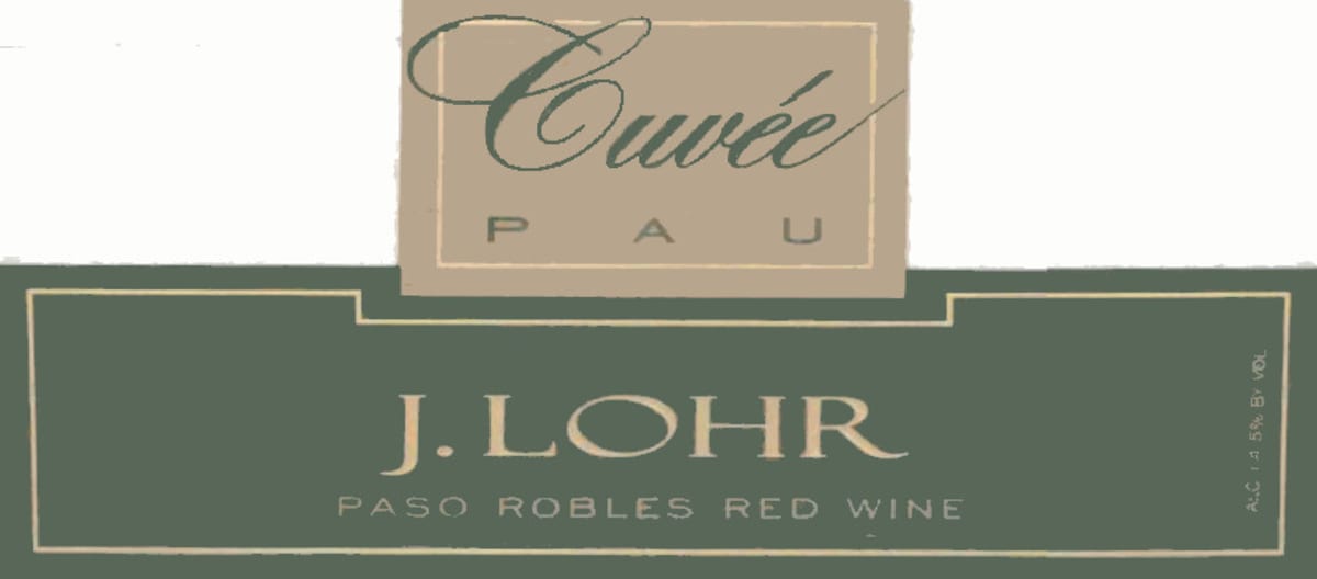 J. Lohr Cuvee PAU 2003 Front Label