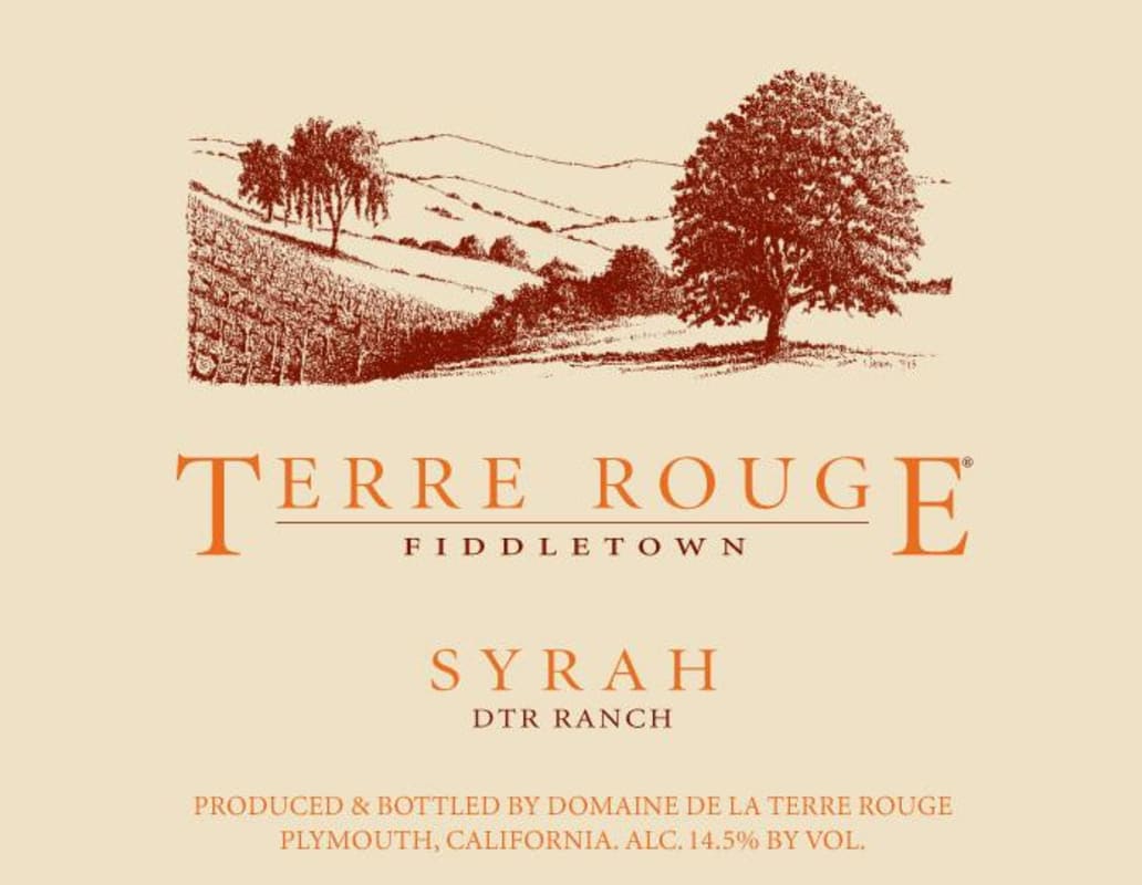 Terre Rouge DTR Ranch Syrah 2007 Front Label