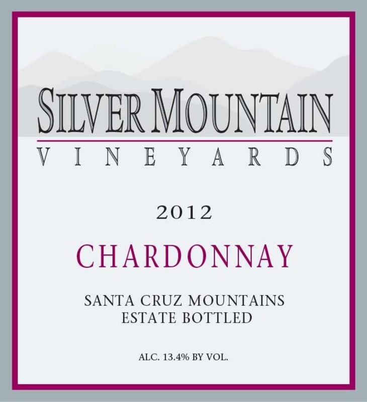 Silver Mountain Santa Cruz Chardonnay 2012 Front Label
