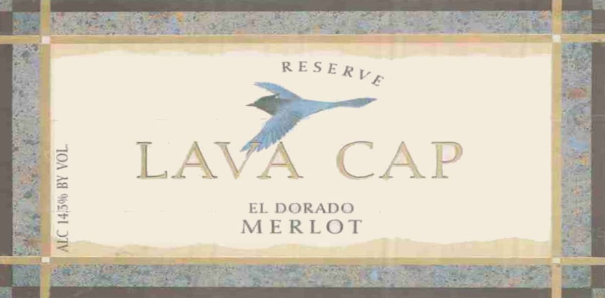Lava Cap Reserve Merlot 2003 Front Label