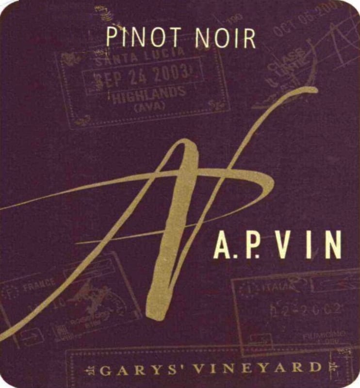 A.P. Vin Garys' Vineyard Pinot Noir 2007 Front Label
