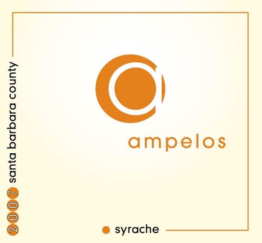 Ampelos Cellars Syrache 2007 Front Label