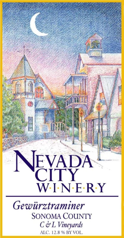 Nevada City Winery C L Vineyards Gewurztraminer 2013 Front Label