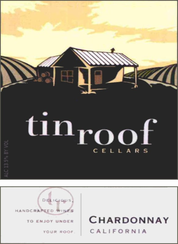 Tin Roof Chardonnay 2015 Front Label
