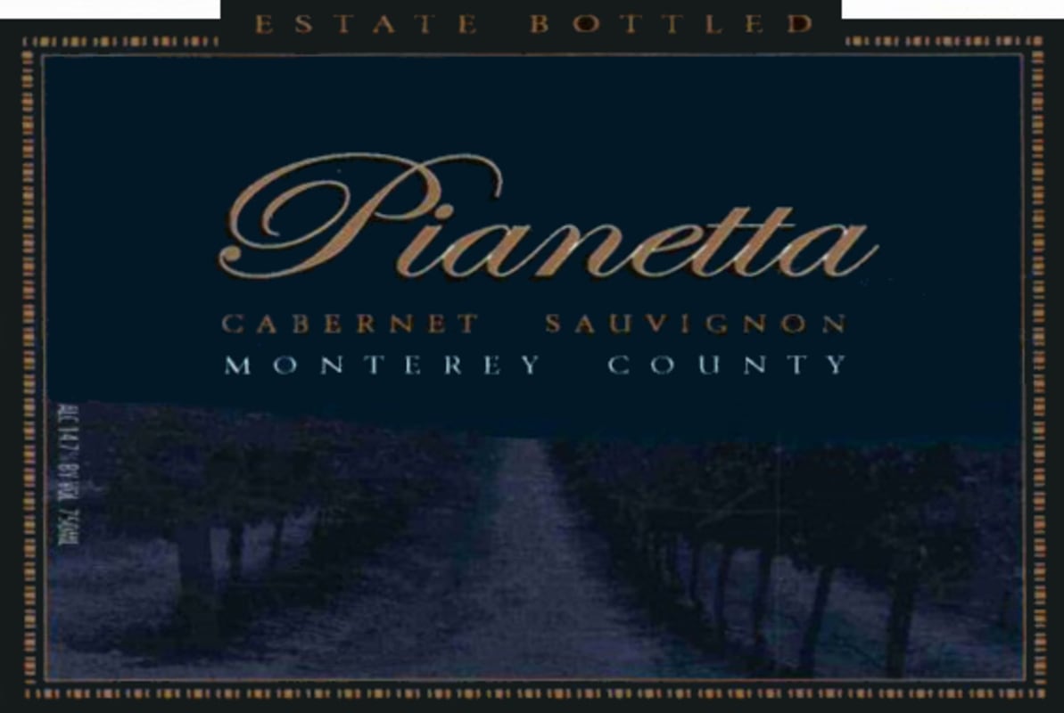 Pianetta Winery Cabernet Sauvignon 2010 Front Label