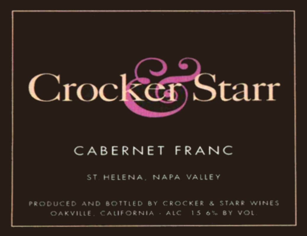 Crocker & Starr Cabernet Franc 2005 Front Label
