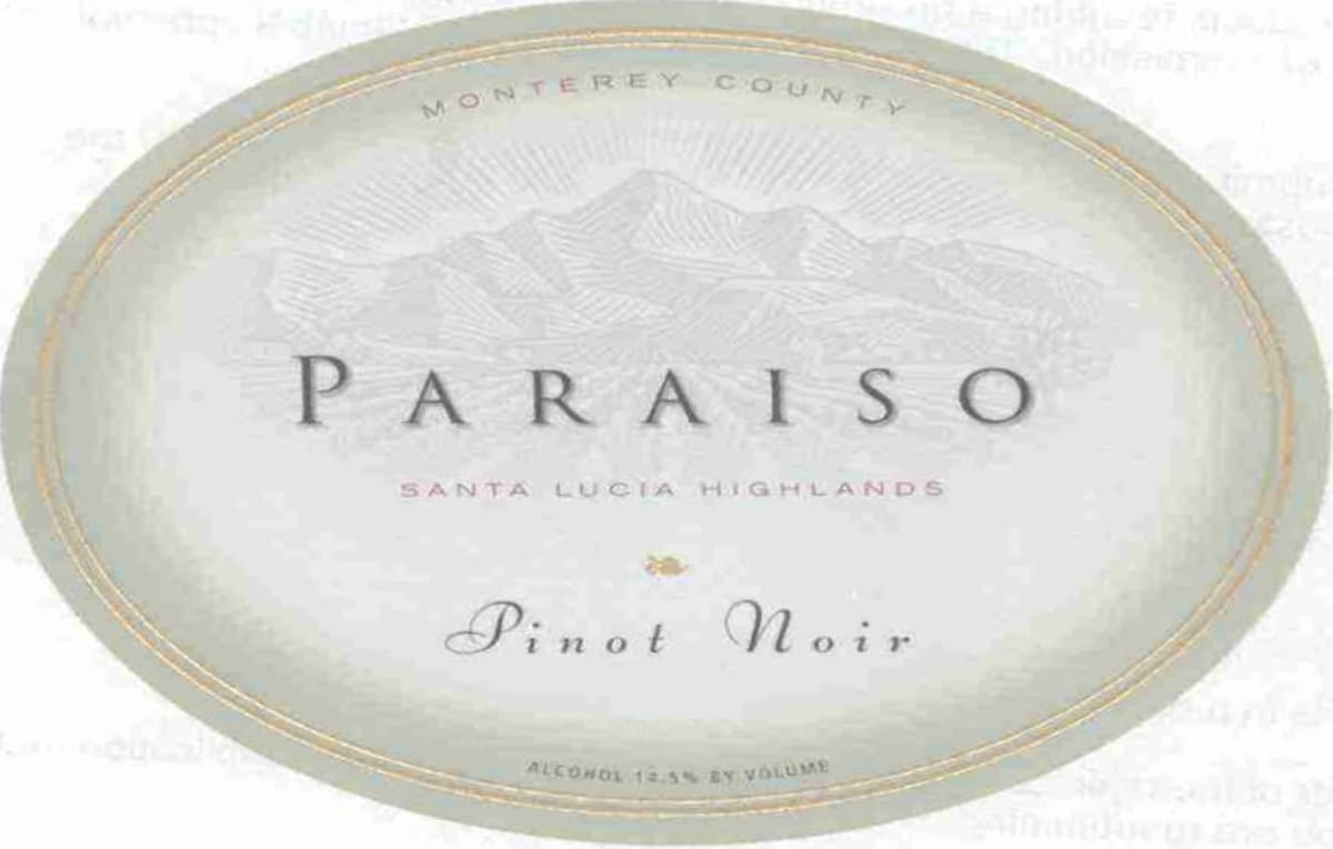 Paraiso Vineyards Pinot Noir 2005 Front Label