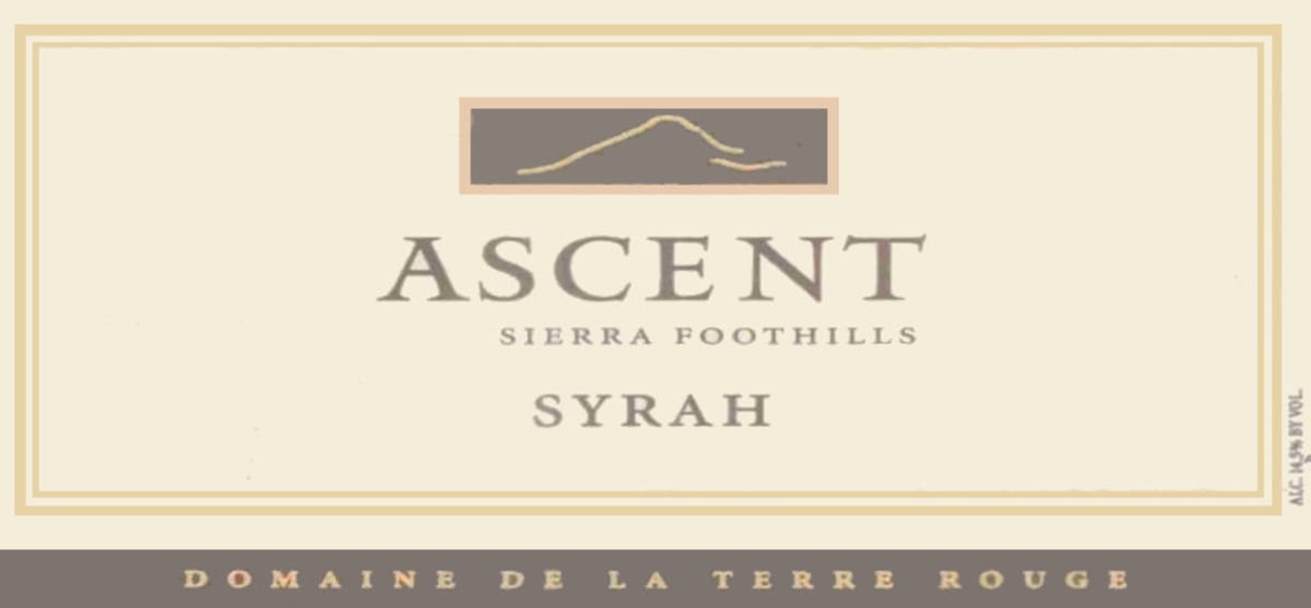 Terre Rouge Ascent Syrah 2000 Front Label