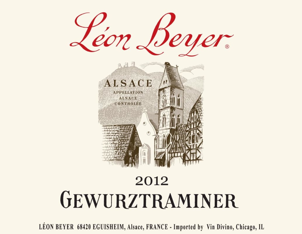 Leon Beyer Gewurztraminer 2012 Front Label