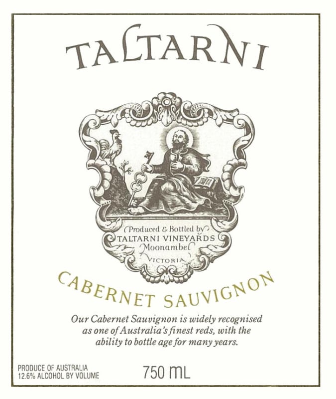 Taltarni Cabernet Sauvignon 2012 Front Label