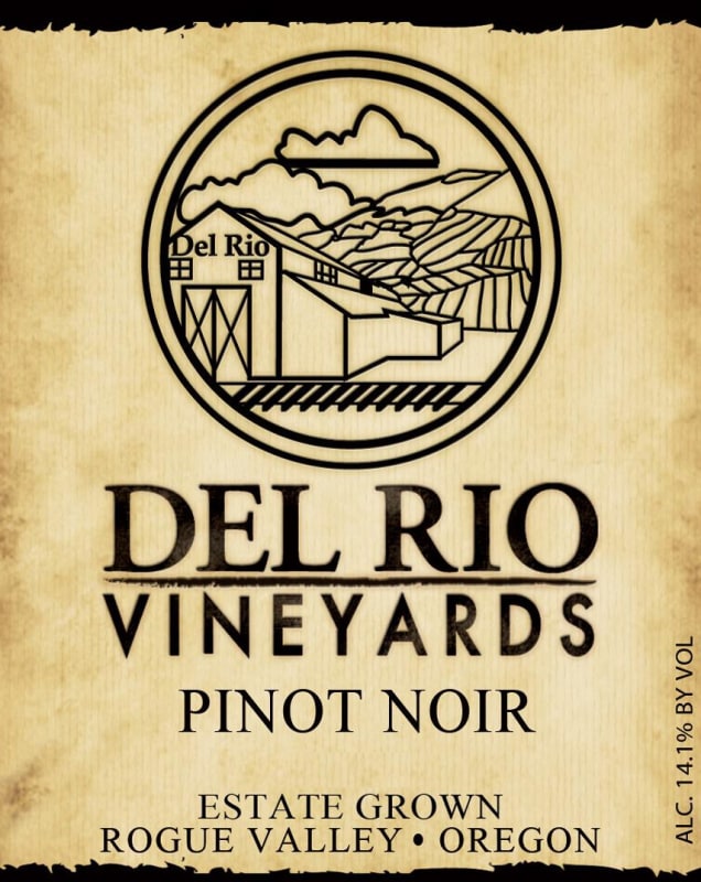Del Rio Vineyards Pinot Noir 2011 Front Label