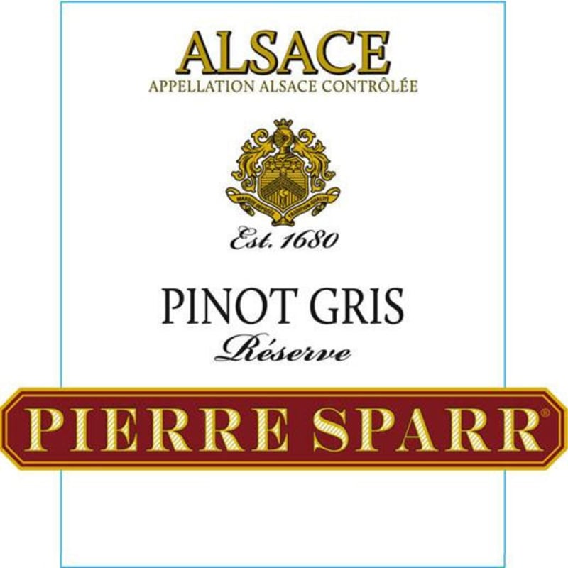 Pierre Sparr Reserve Pinot Gris 2012 Front Label