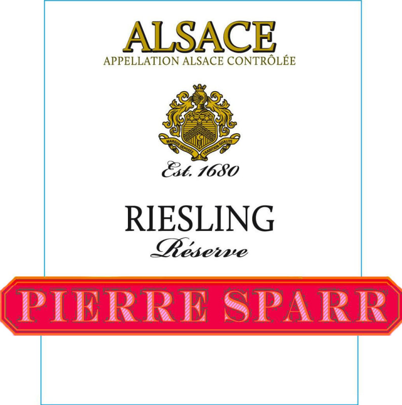 Pierre Sparr Reserve Riesling 2012 Front Label