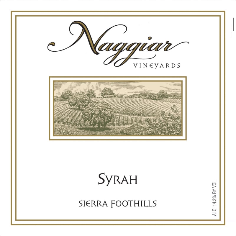 Naggiar Vineyards Estate Dessert Syrah 2007 Front Label