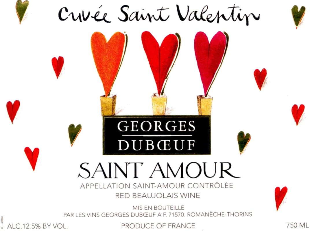 Duboeuf Saint-Amour Cuvee Saint Valentin 2012 Front Label