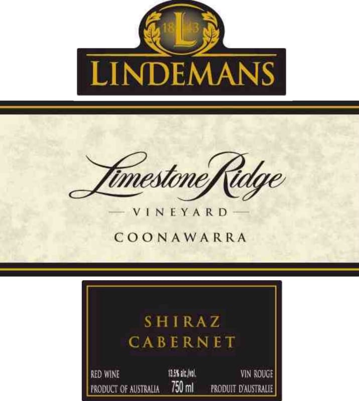 Lindeman’s Bin Series Limestone Ridge Shiraz Cabernet 2012 Front Label