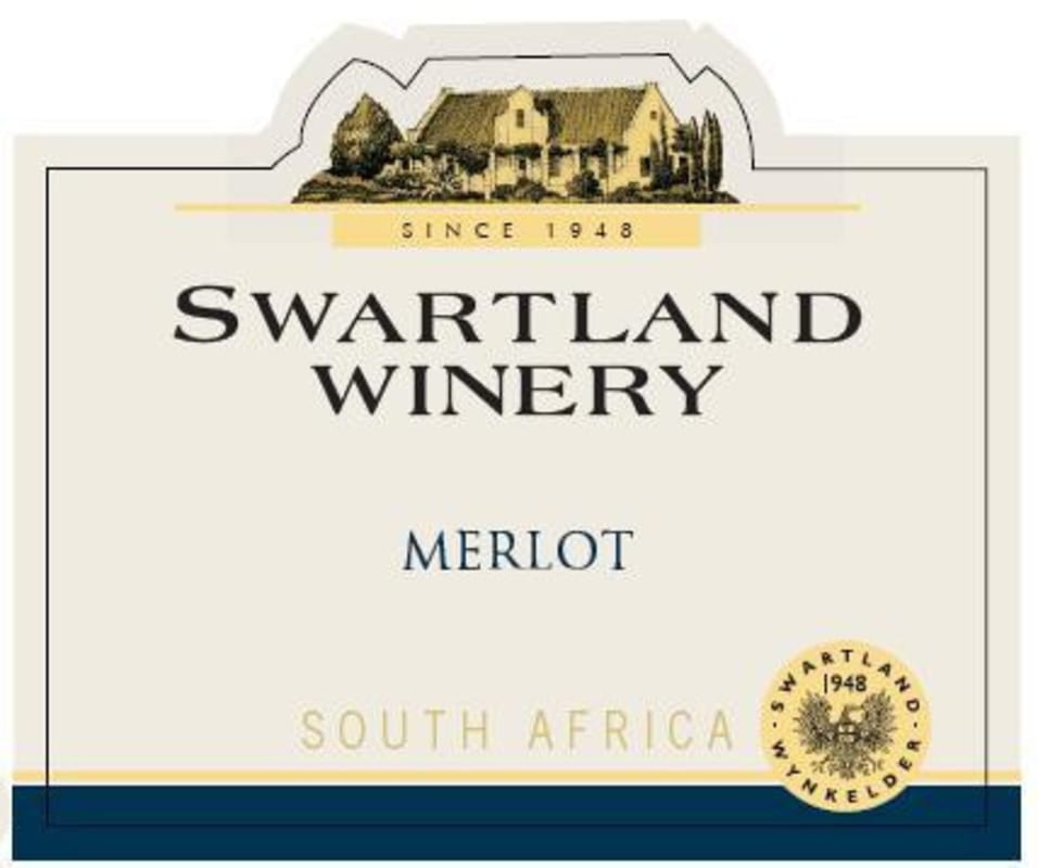 Swartland Merlot 2012 Front Label