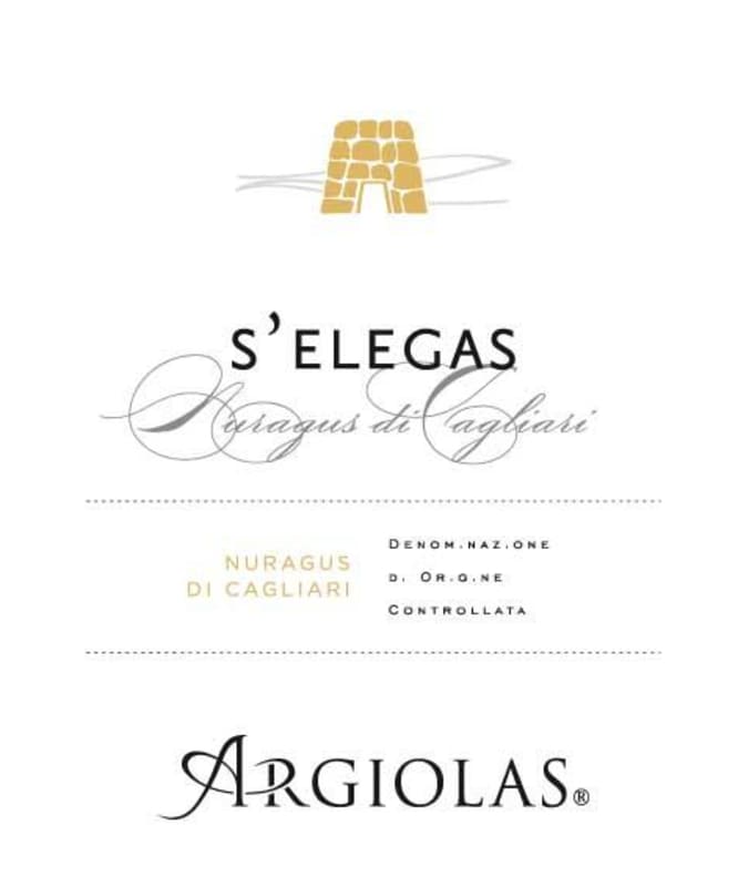 Argiolas S'elagas 2012 Front Label