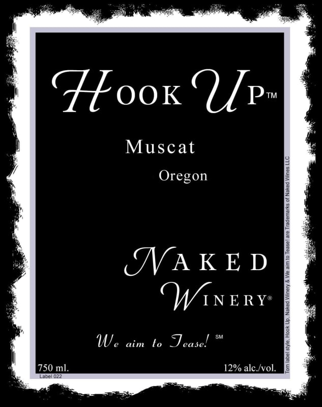 Naked Winery Hook Up Muscat 2015 Front Label