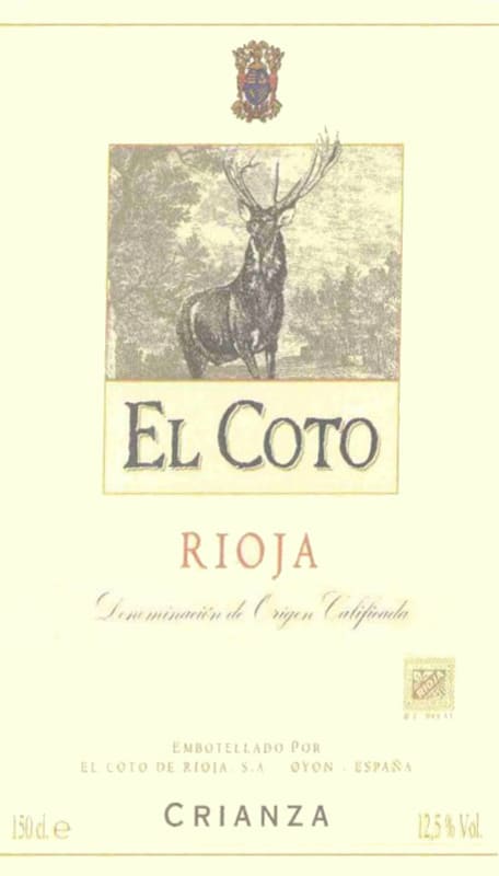 El Coto Crianza 2012 Front Label