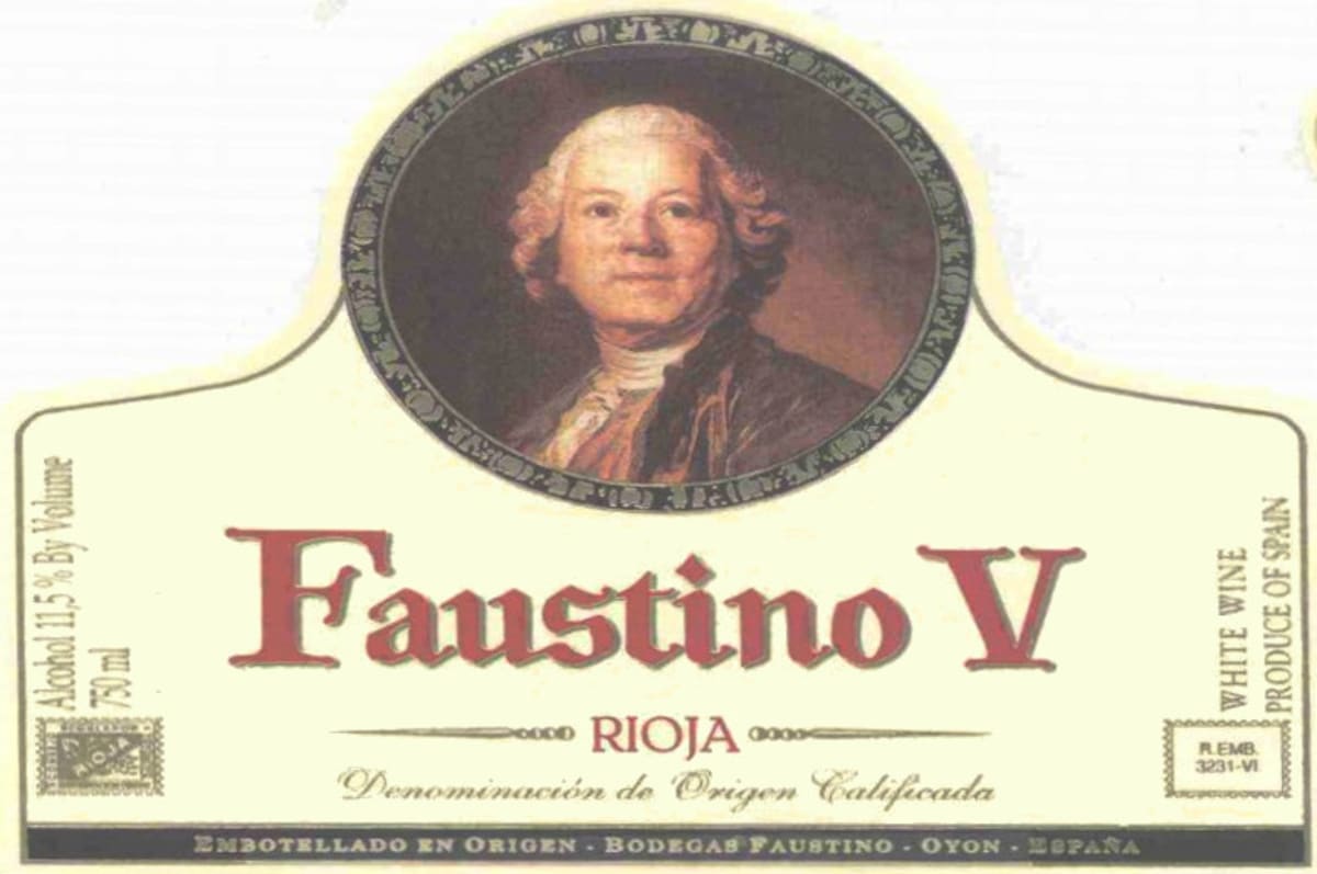 Faustino V Blanco 2012 Front Label