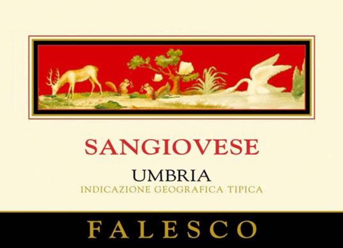Falesco Sangiovese 2012 Front Label