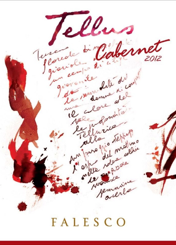 Falesco Tellus Cabernet Sauvignon 2012 Front Label