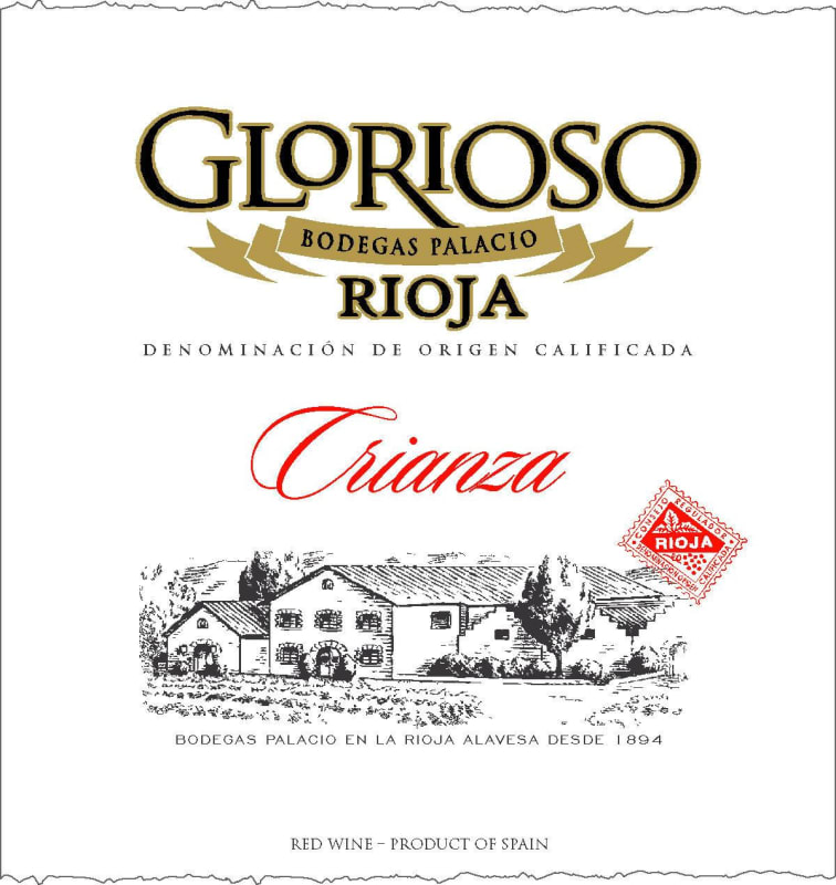 Bodegas Palacio Crianza Glorioso 2012 Front Label